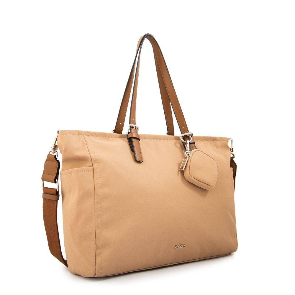 Cartera tote porta notebook marta grande beige oscuro-1