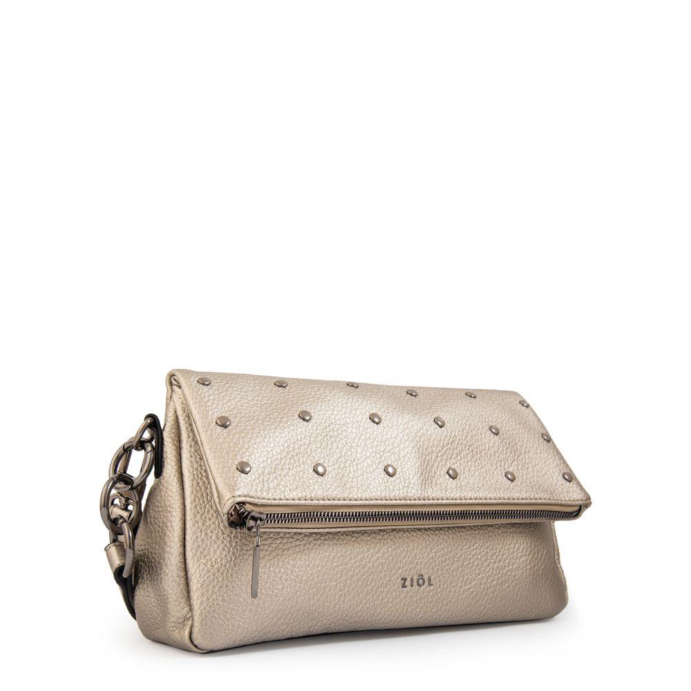 Cartera bandolera siberia plateado oscuro-1