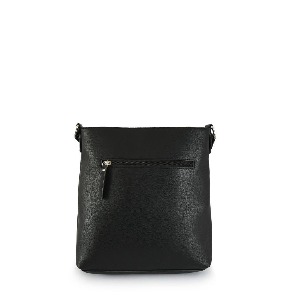Cartera bandolera mediana lupe negro-2