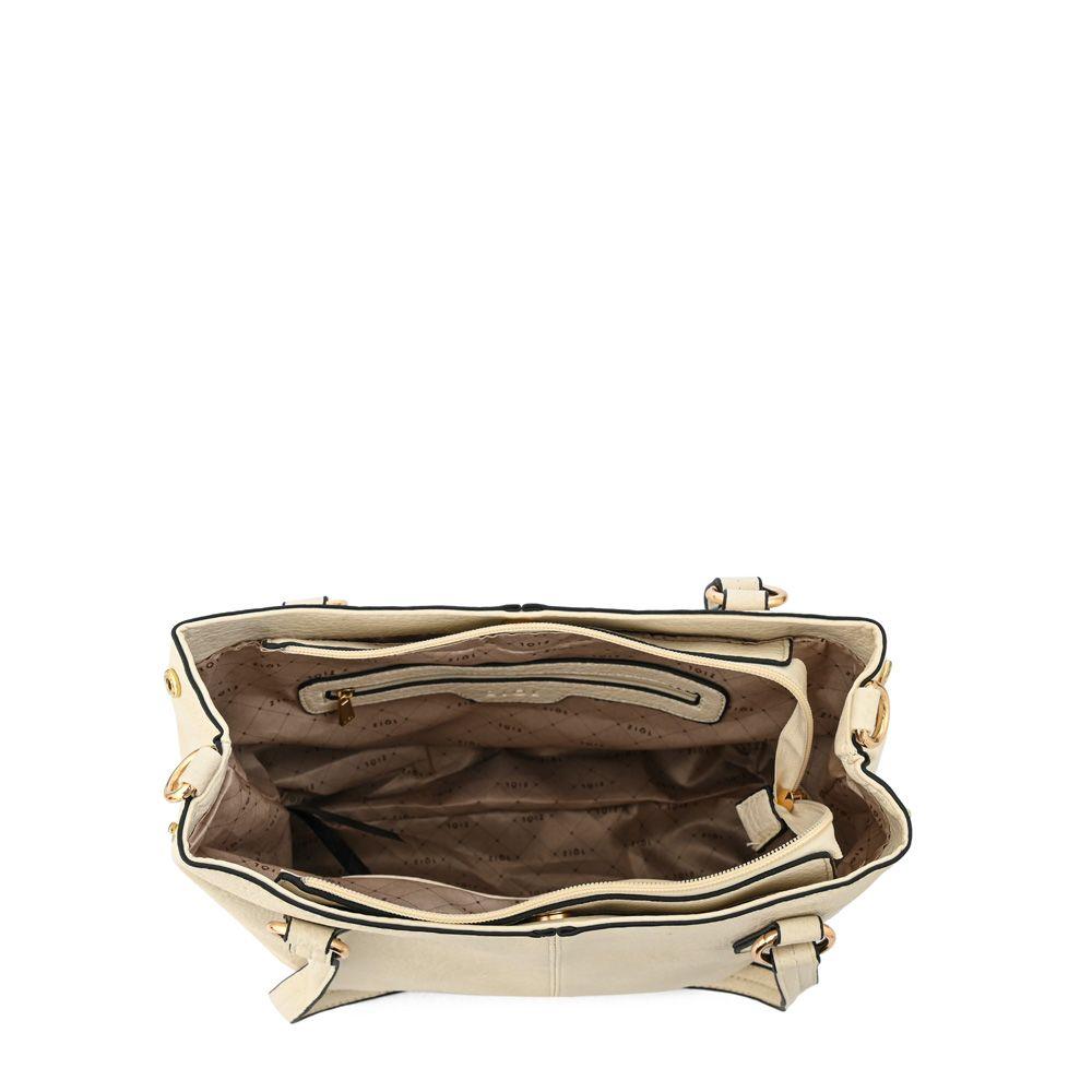 Cartera dos asas tres divisiones grande zahara blanco crudo-3