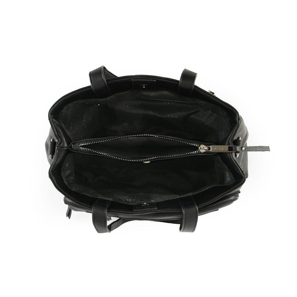 Cartera dos asas mediana classy negro-3