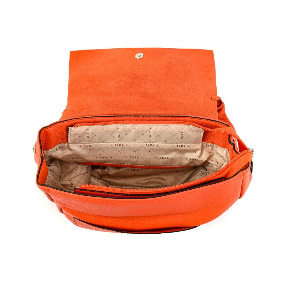 Mochila con tapa mediana adelia rojo tomate-3