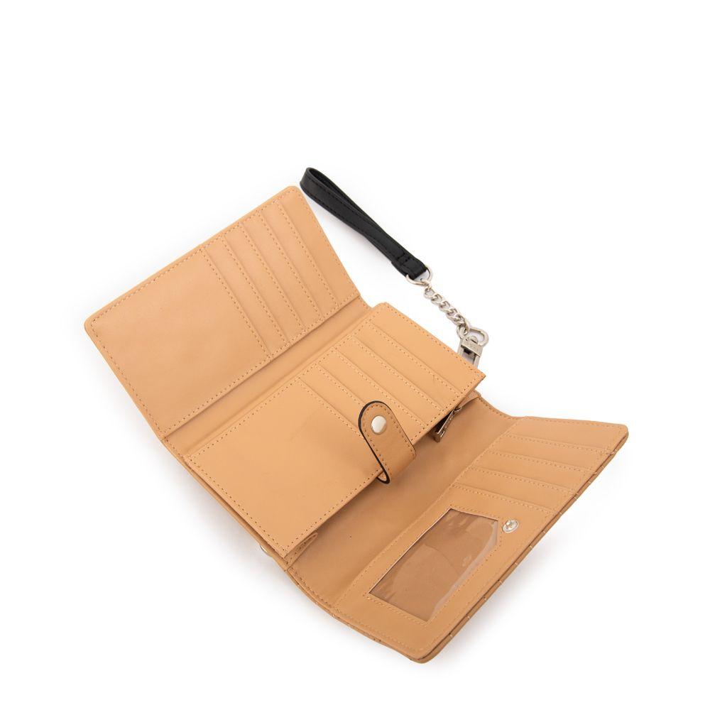 Billetera cierre exterior shanon pequeña beige-2
