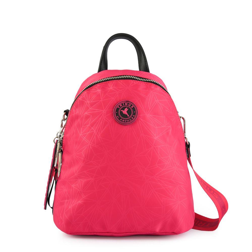 Mochila mediana saumon fucsia-0