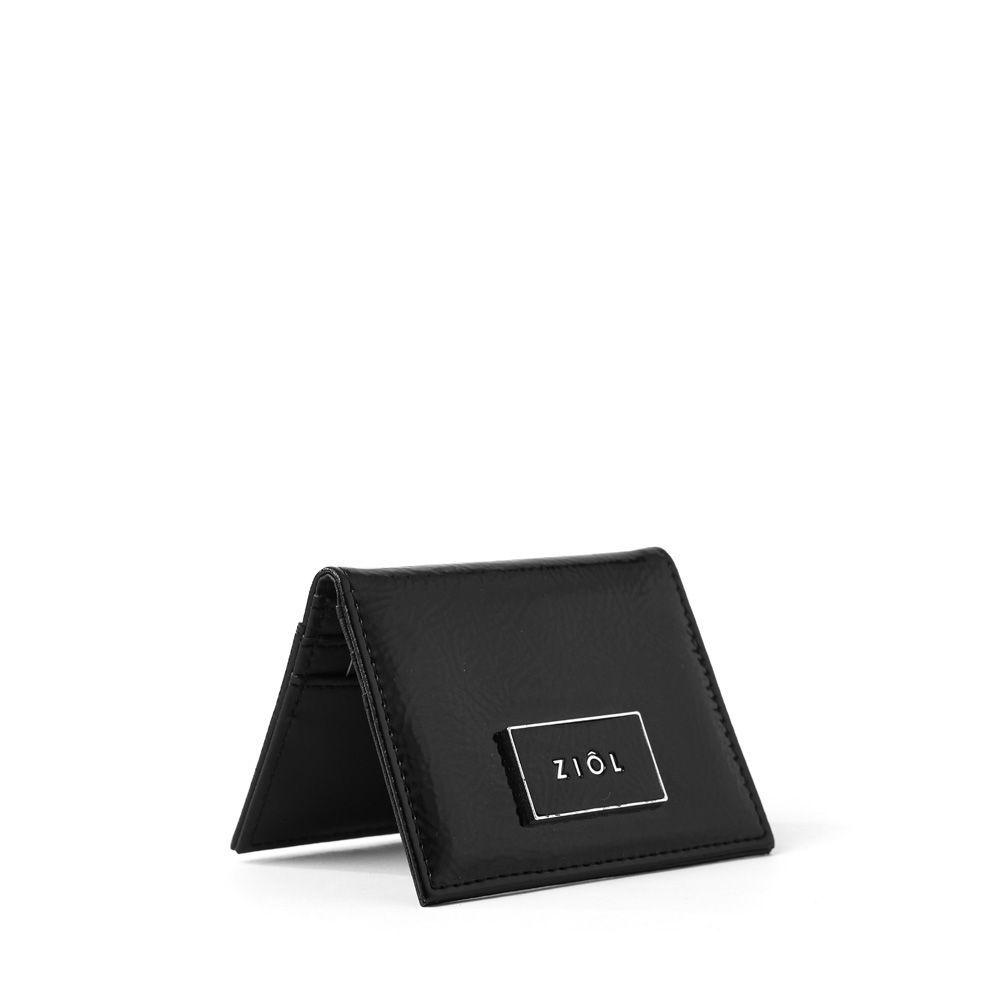 Isparta Tarjetero Con Ventana Negro-1