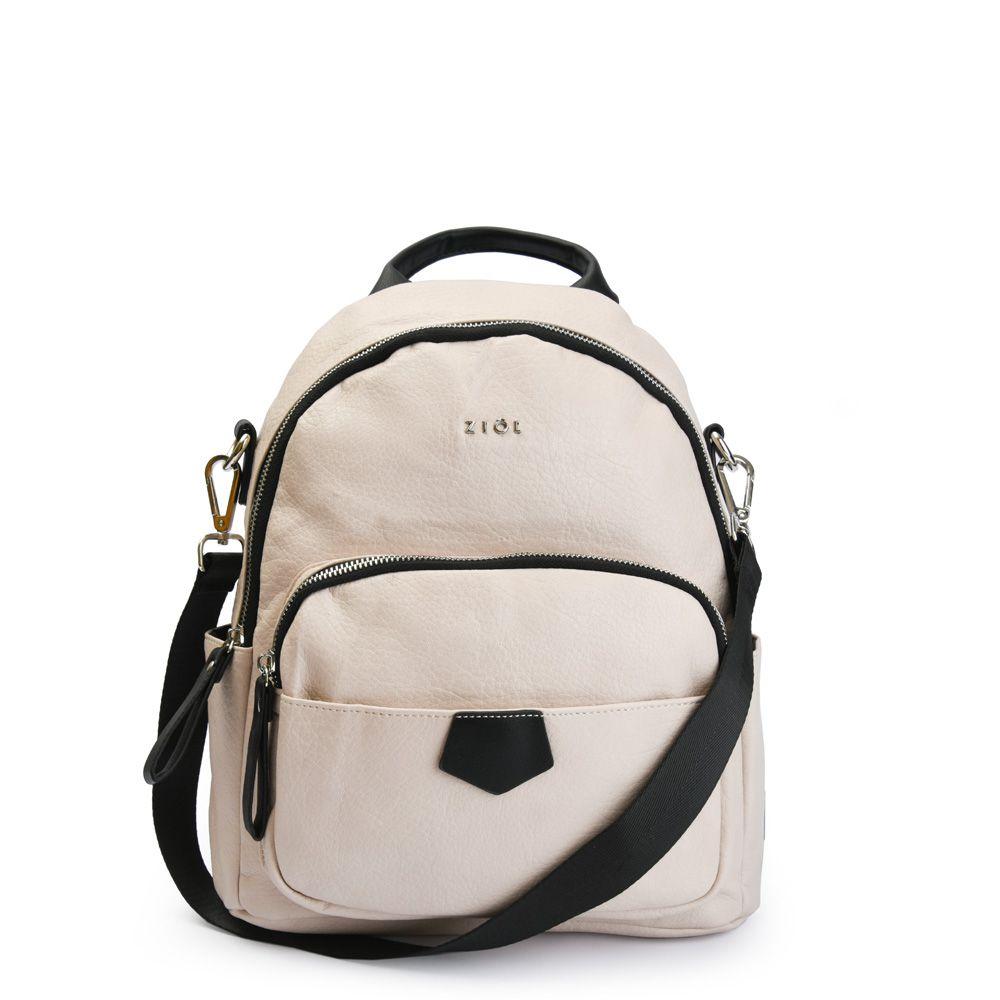 Mochila mediana lilio beige-0