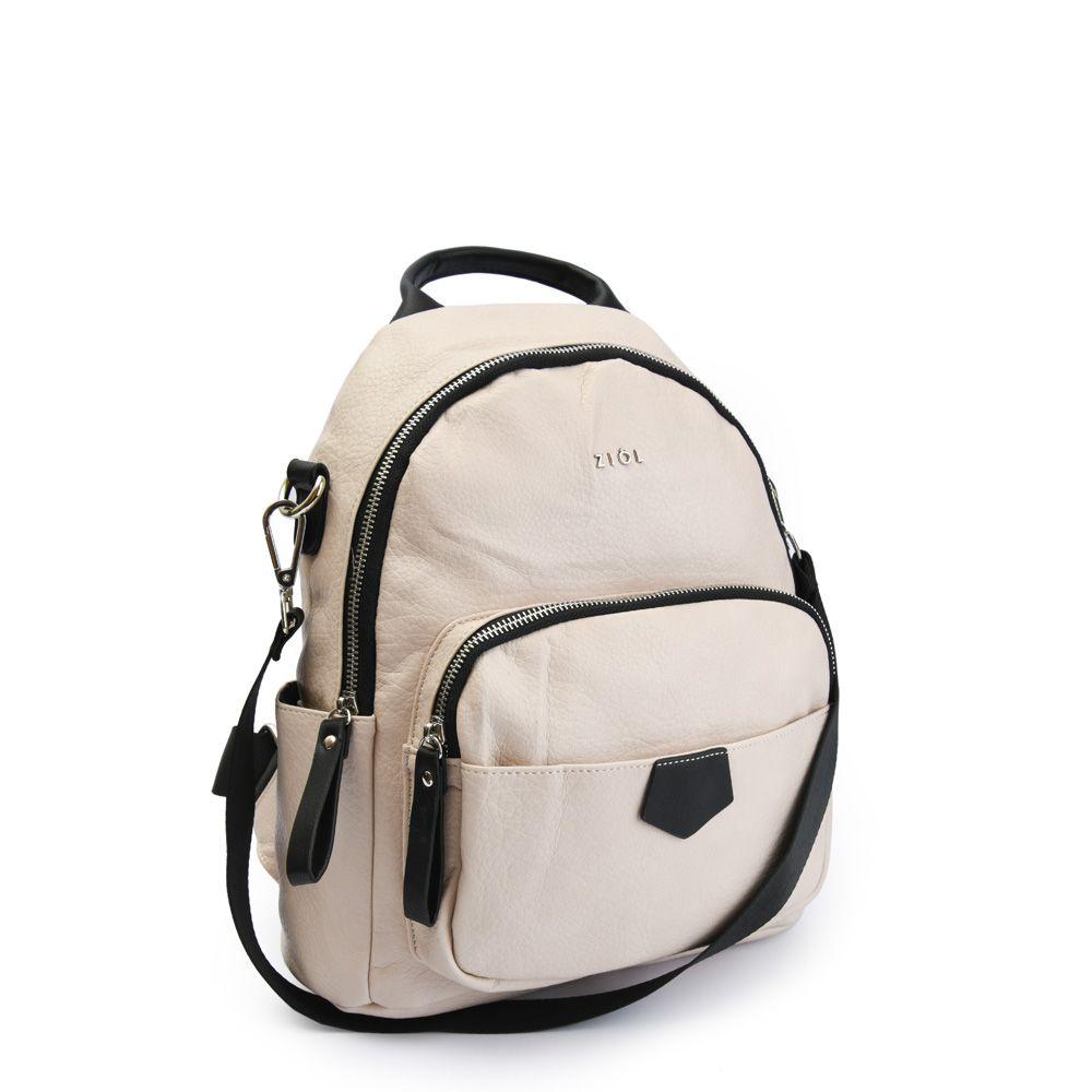 Mochila mediana lilio beige-1