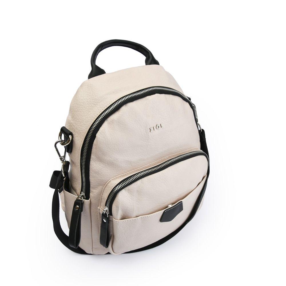 Mochila mediana lilio beige-2