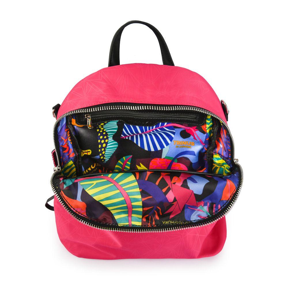 Mochila grande saumon fucsia-3
