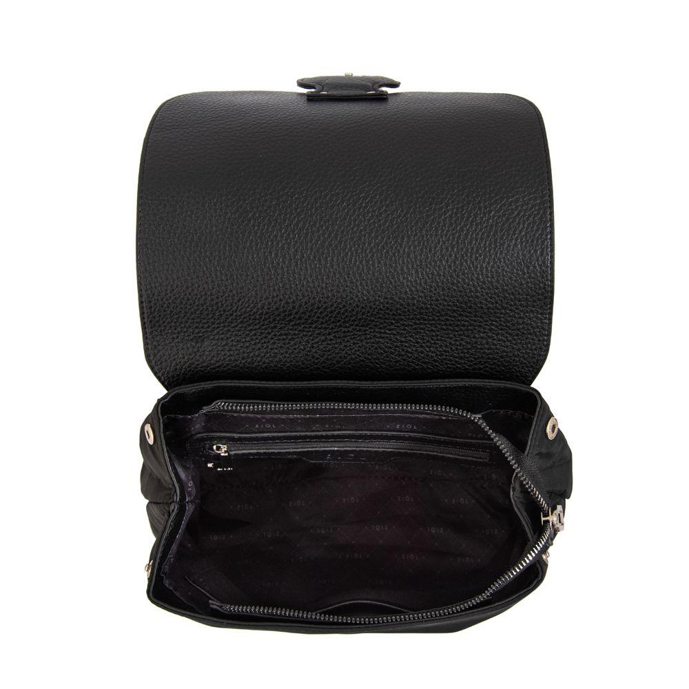 Mochila con tapa anastasia mediana negro-3