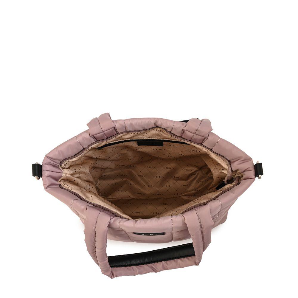 Cartera dos asas mediana nacha rosa viejo-3