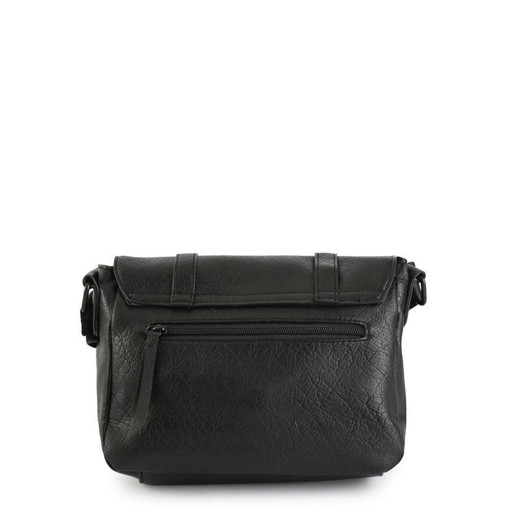 Cartera bandolera con tapa mediana blanchette negro-2