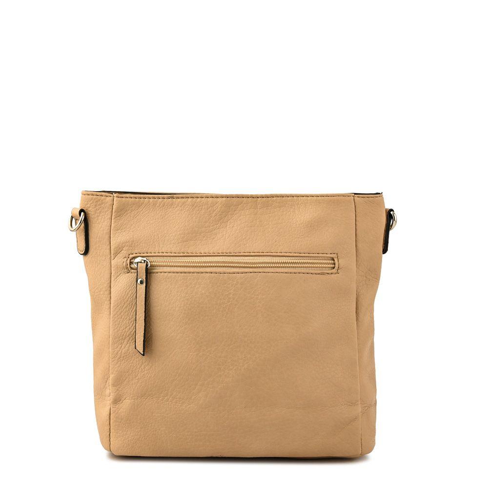 Cartera bandolera mediana lolita beige-2