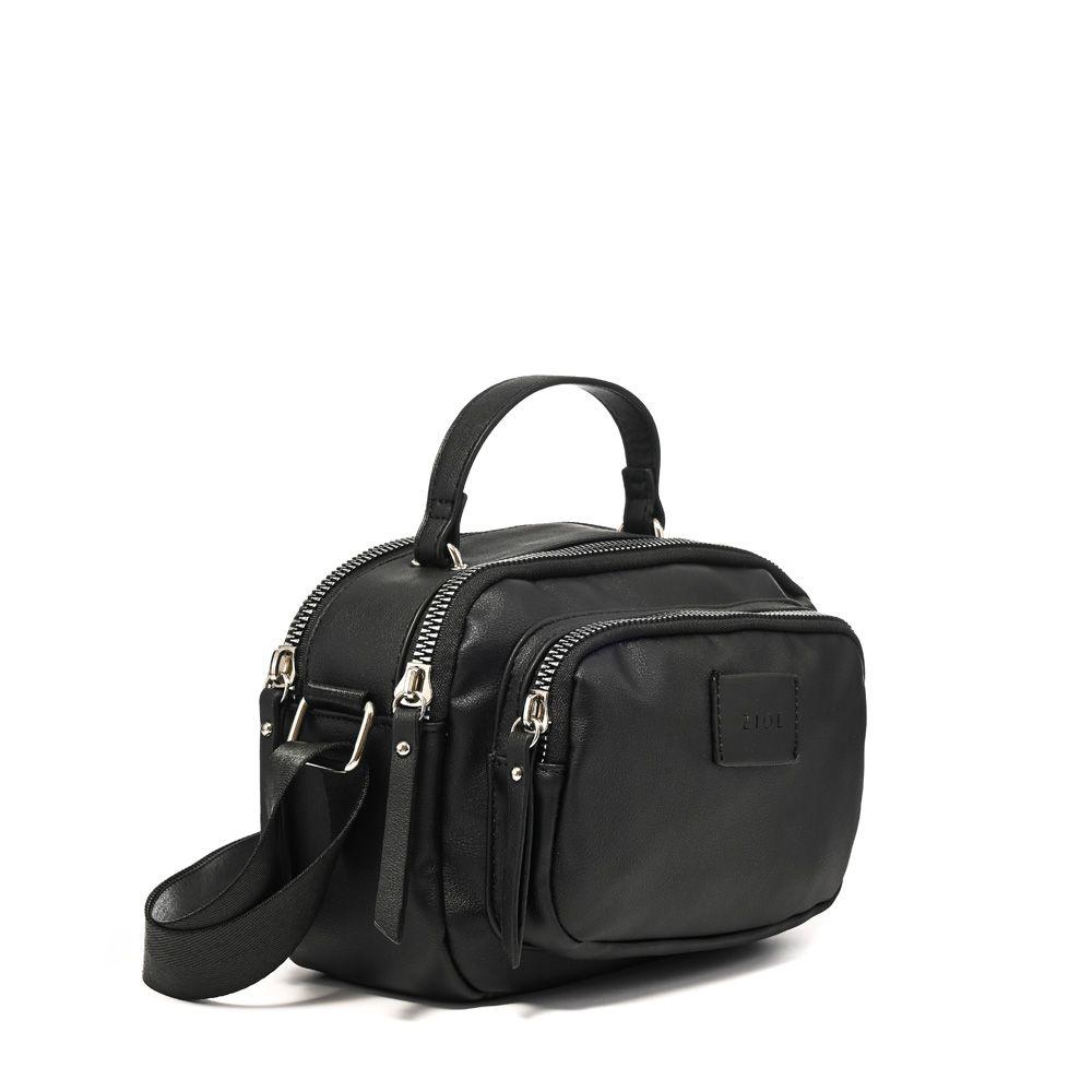 Cartera bandolera pequeña dátil negro-1