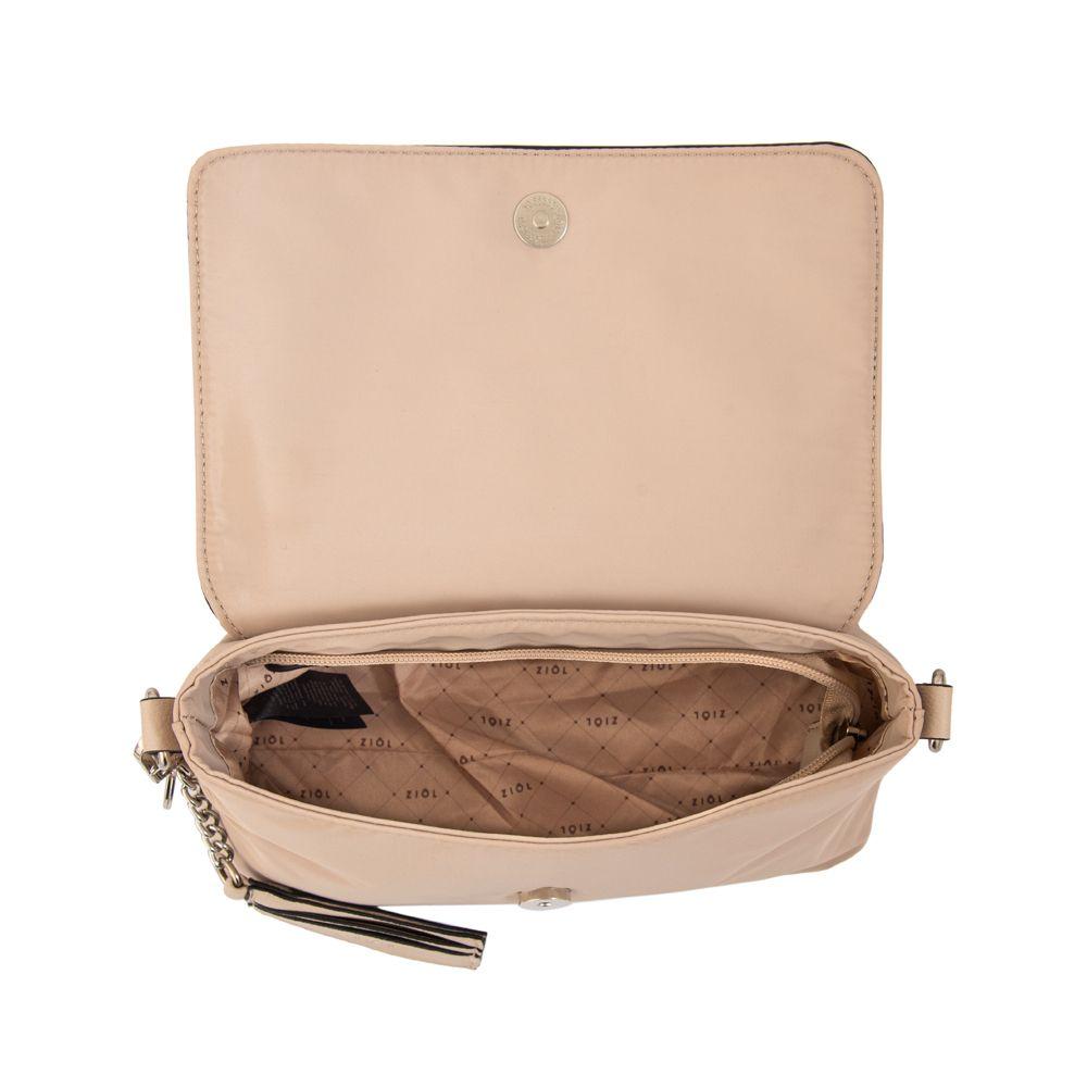 Cartera bandolera michelle pequeña beige-3