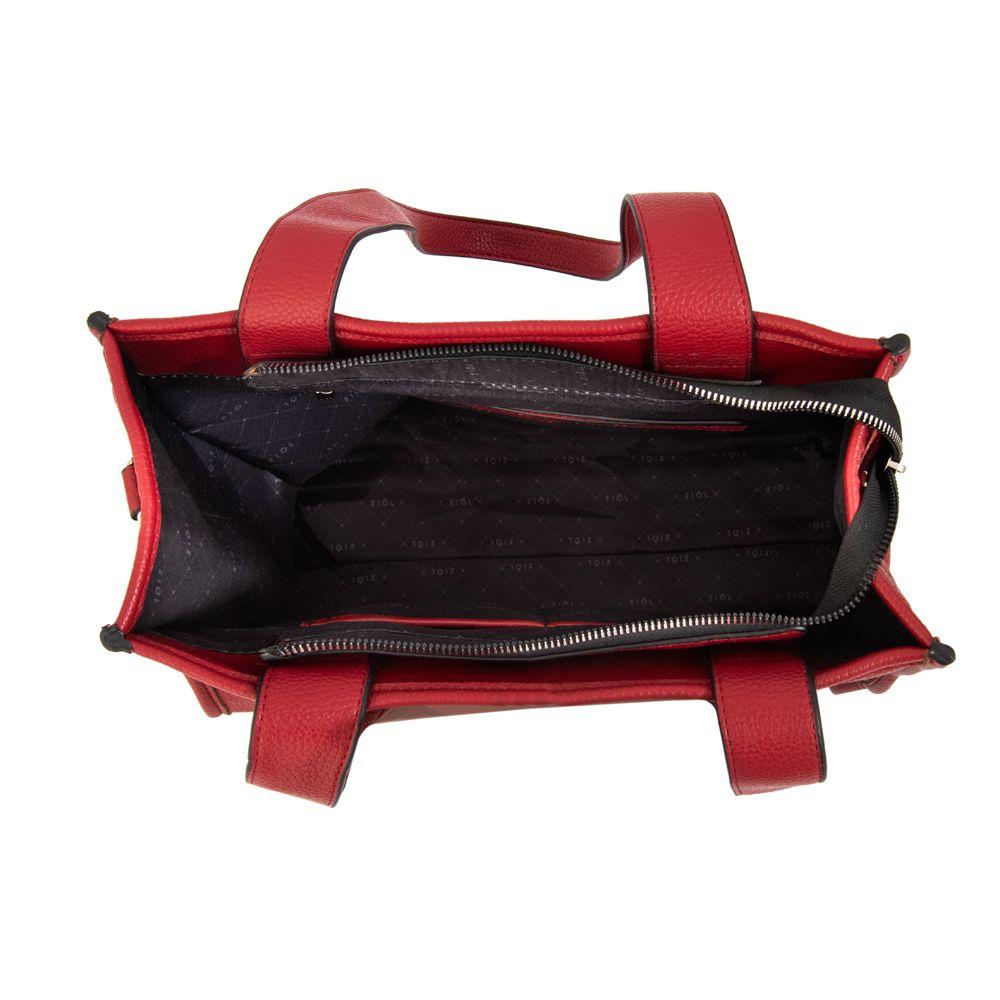 Cartera tote renatta mediana rojo oscuro-3
