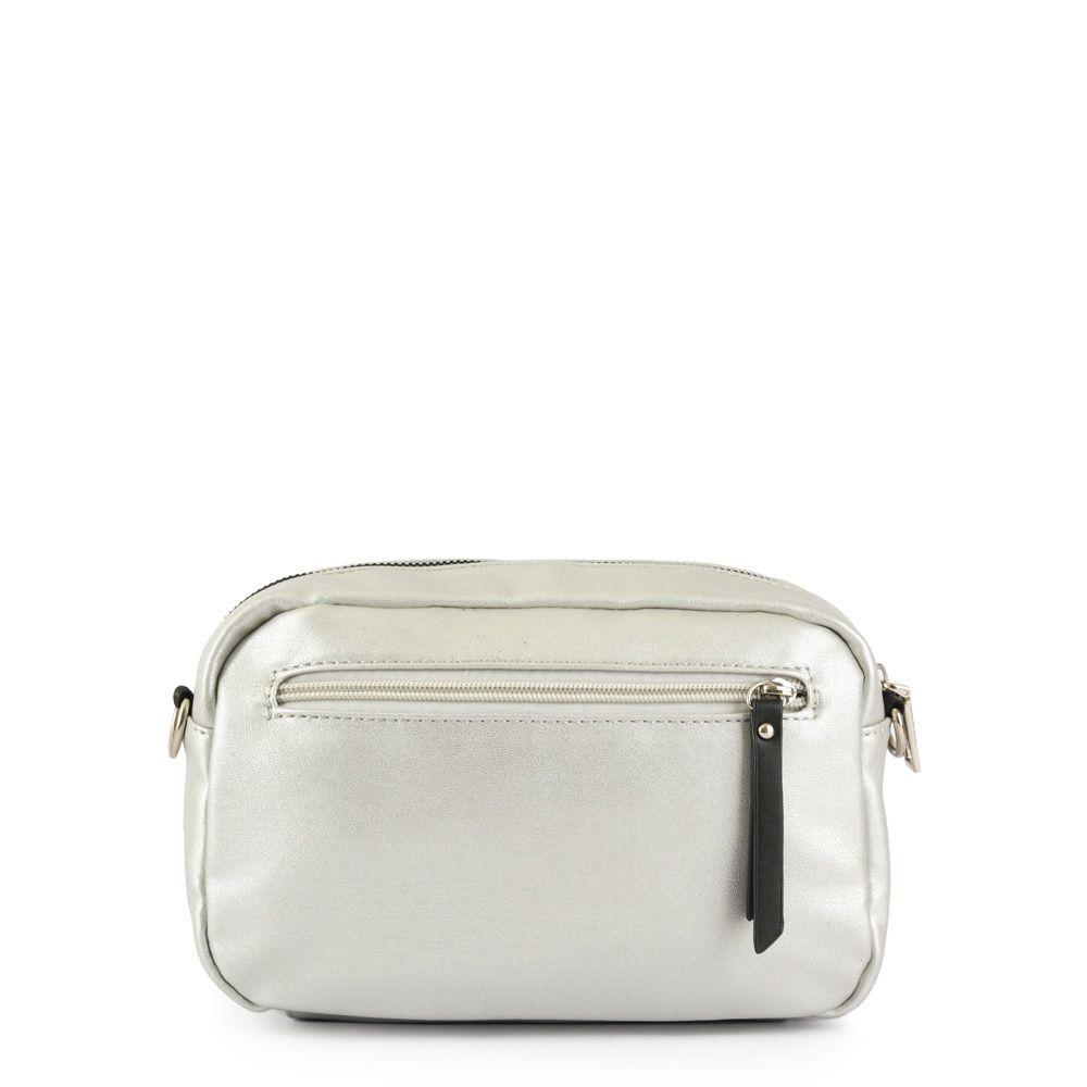 Cartera bandolera mediana tami plateado-2