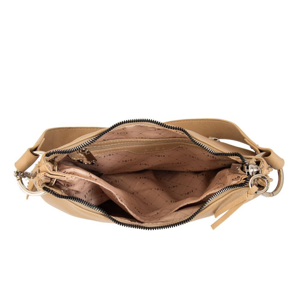 Cartera corte oval marina beige oscuro-3