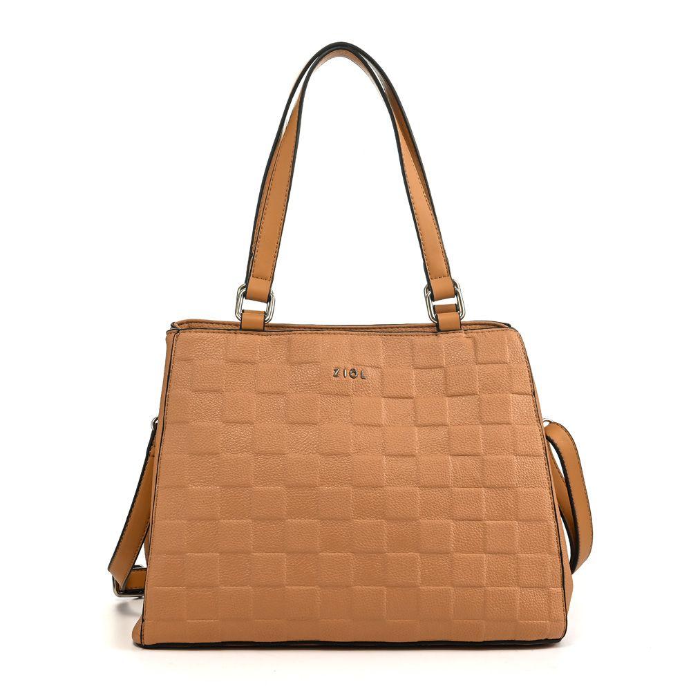 Cartera dos asas tres divisiones mediana nidus beige-0