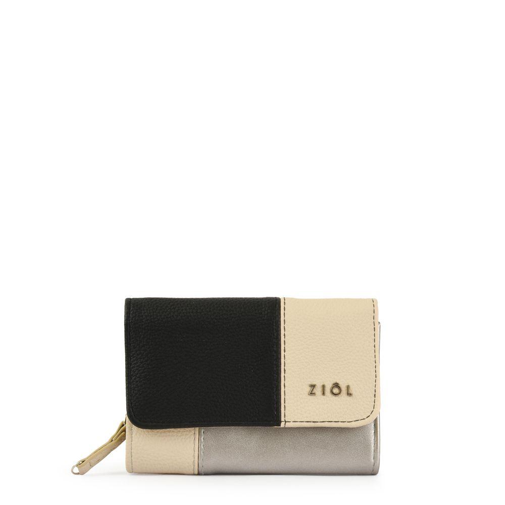 Billetera cierre exterior mediana alonsa negro-0