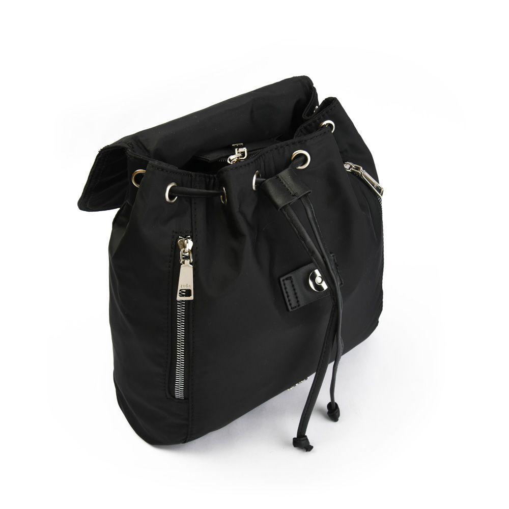 Blaire Mochila Con Tapa Mediana Negro-2