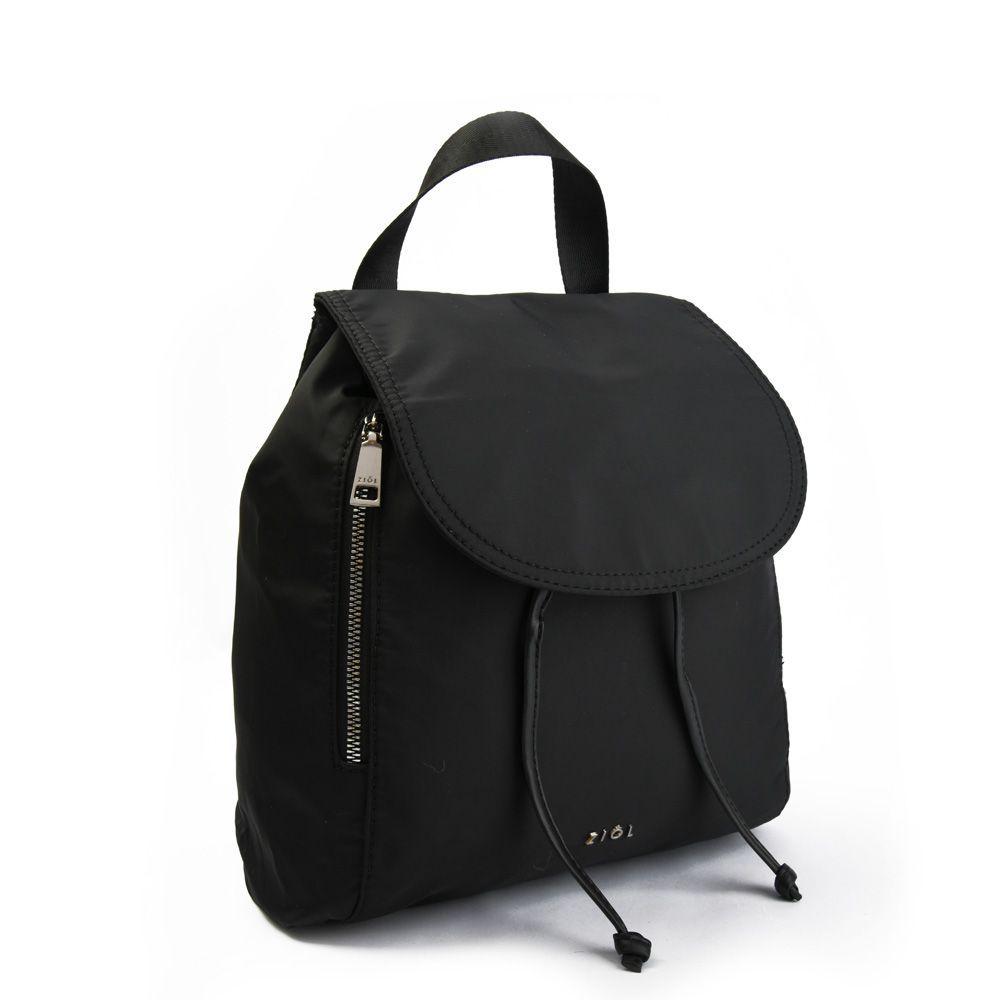 Blaire Mochila Con Tapa Mediana Negro-1