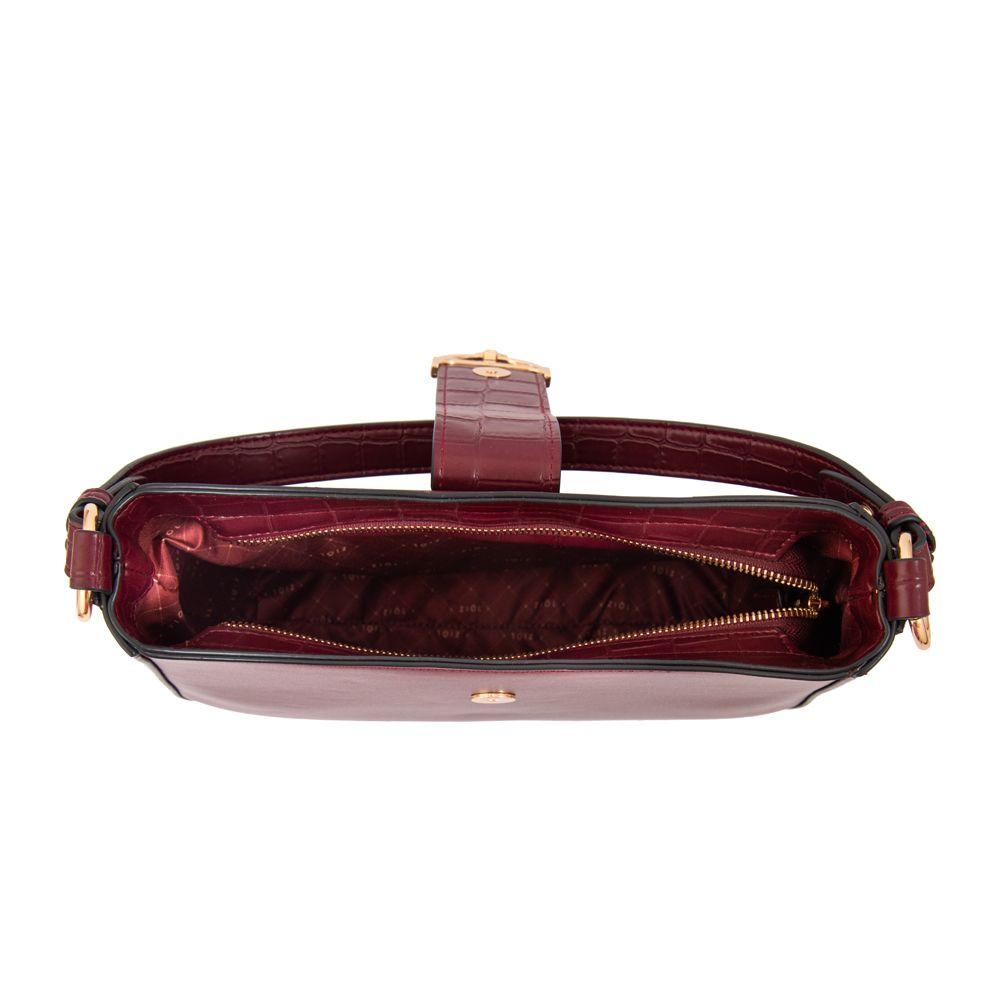 Cartera corte oval sarah mediana burdeo-3