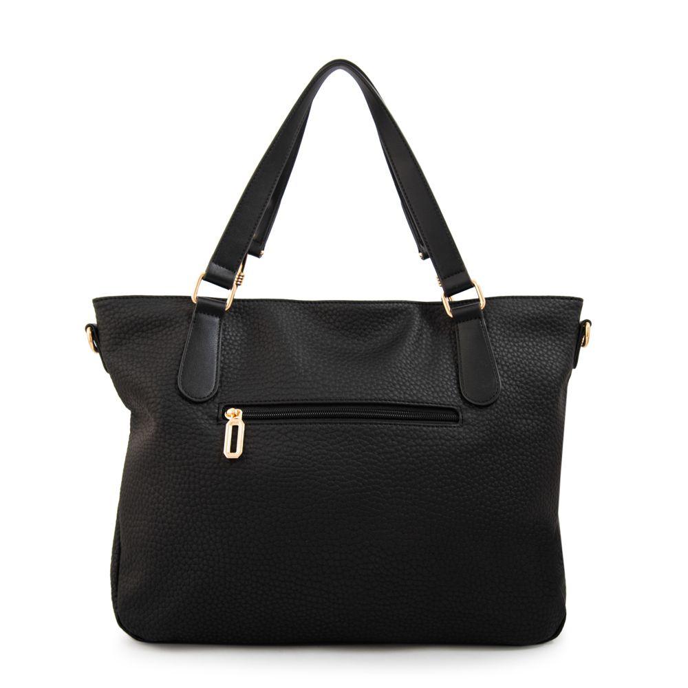 Cartera tote barbara grande negro-2