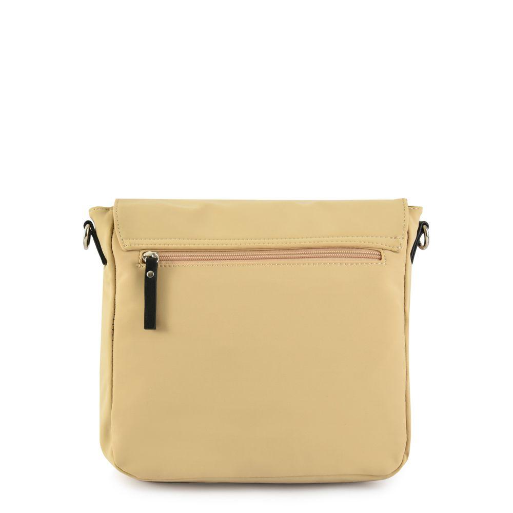 Cartera bandolera con tapa mediana elvas beige oscuro-2