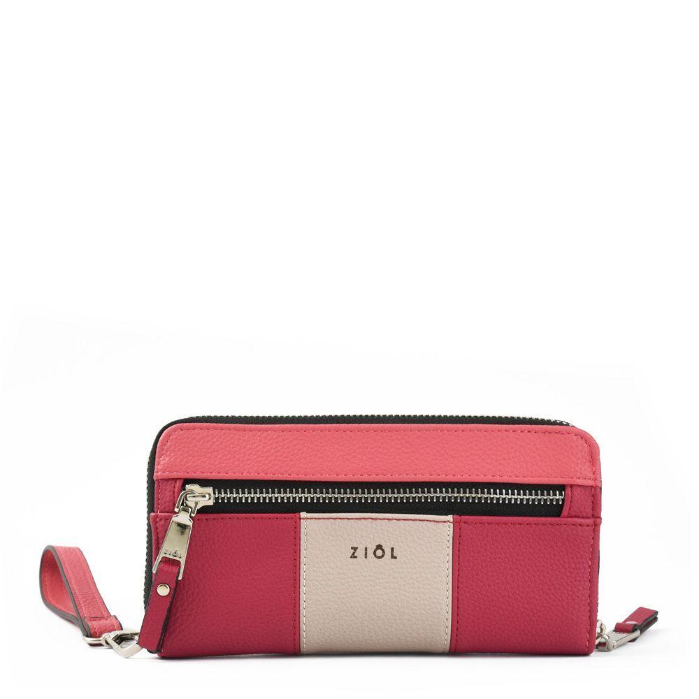 Mersin Billetera Tipo Estuche Acordeon Grande Fucsia-0