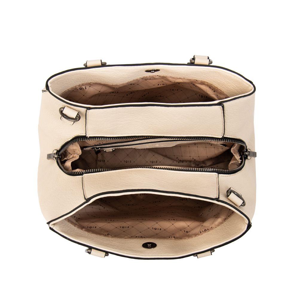 Cartera Dos Asas serafina mediana blanco crudo-3