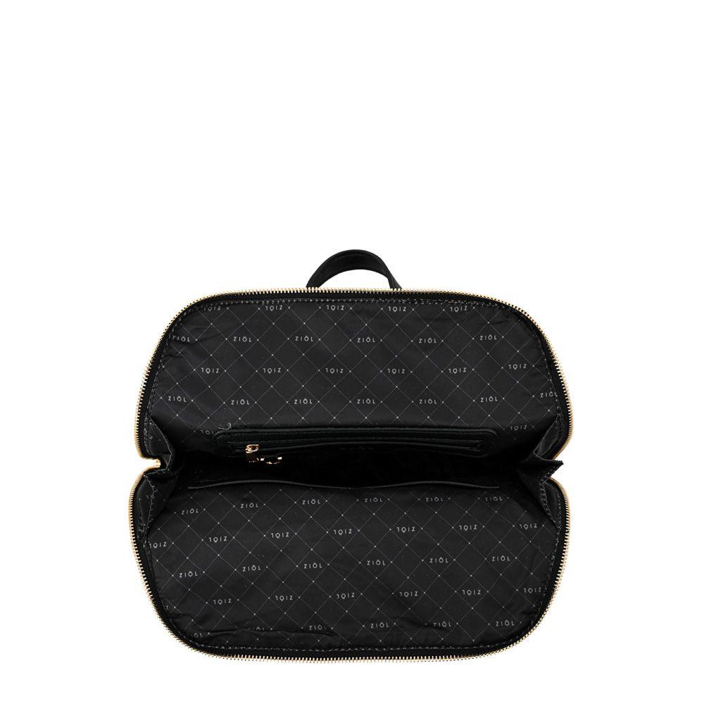 Mochila mediana creta negro-3