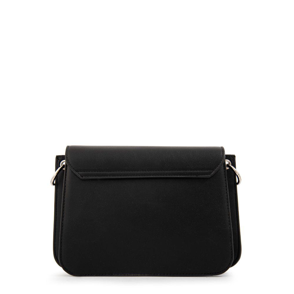 Cartera Bandolera con tapa karina mediana negro-2