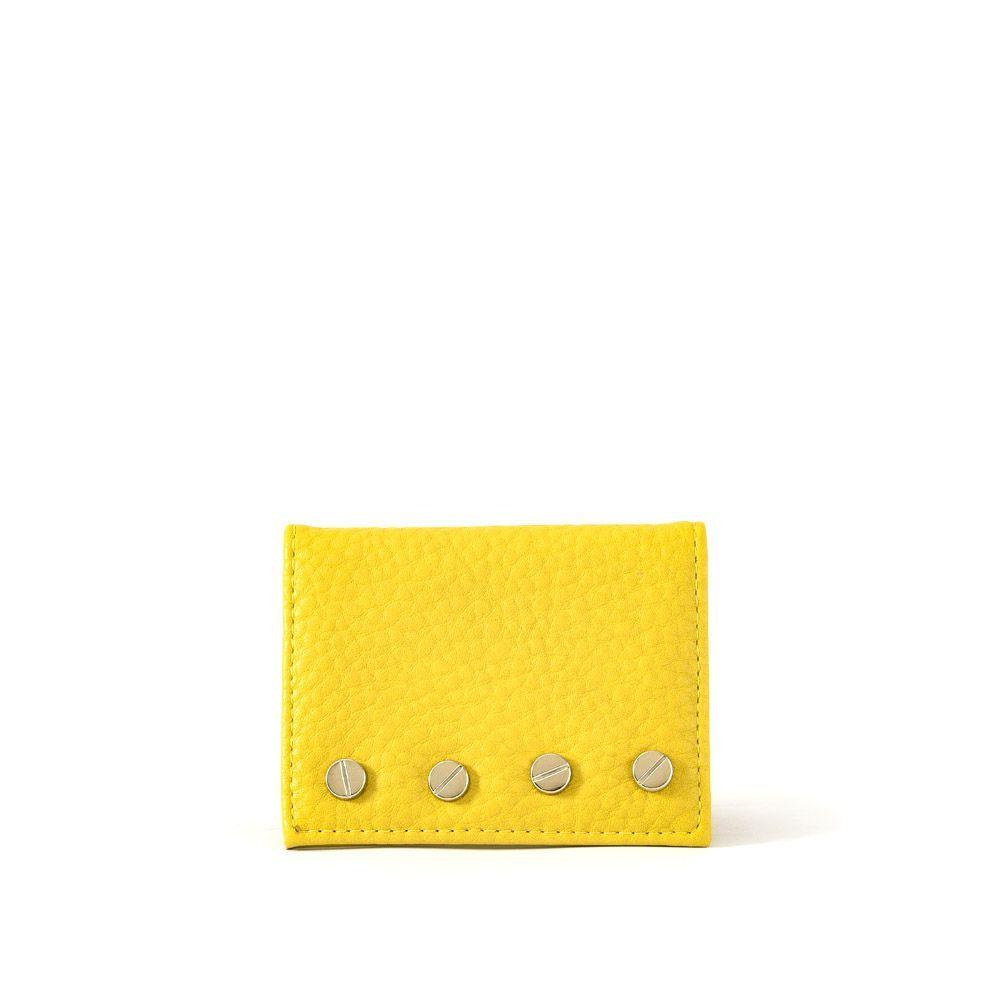 Trachi Tarjetero Con Ventana Amarillo-0