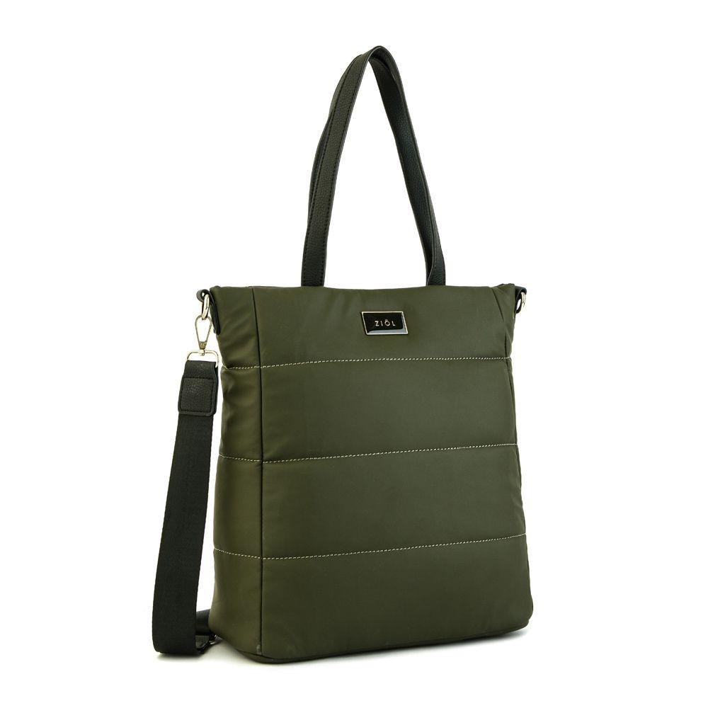 Cartera dos asas shopping grande corsalia verde oliva-1