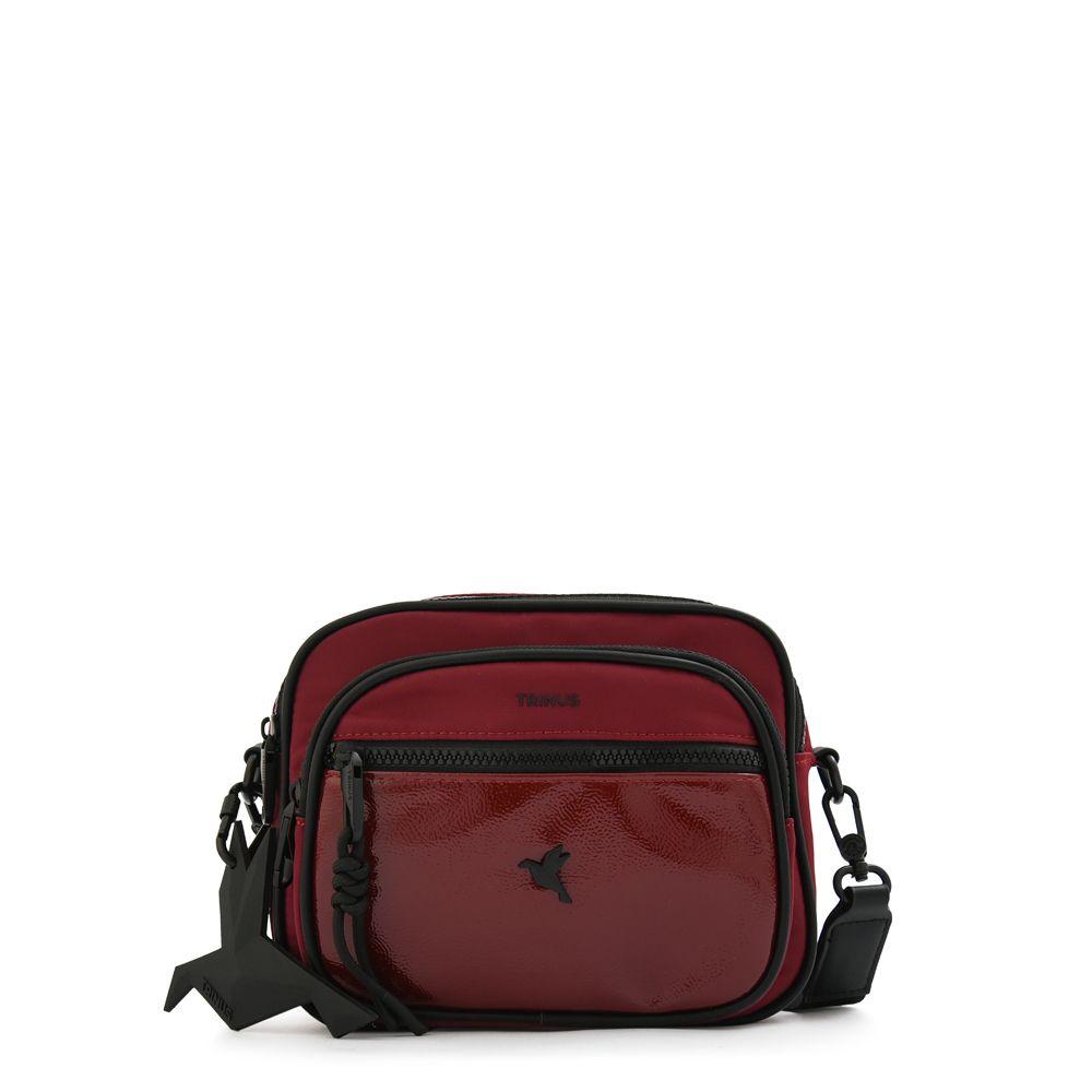Cartera Bandolera mediana carina burdeo-0