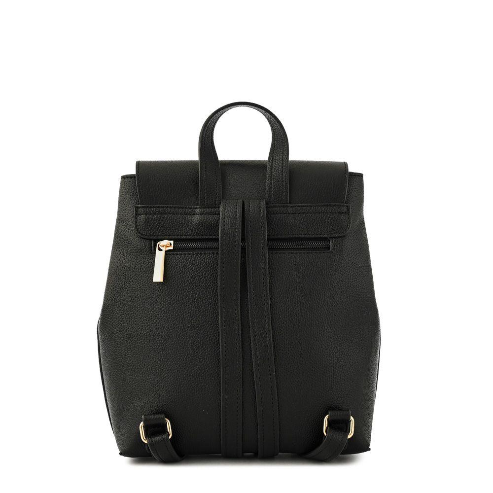 Mochila con tapa mediana callie negro especial-2