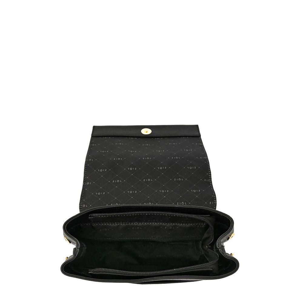 Mochila con tapa mediana callie negro especial-3