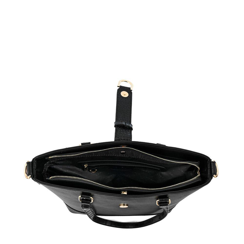 Cartera dos asas tres divisiones mediana federica negro-3