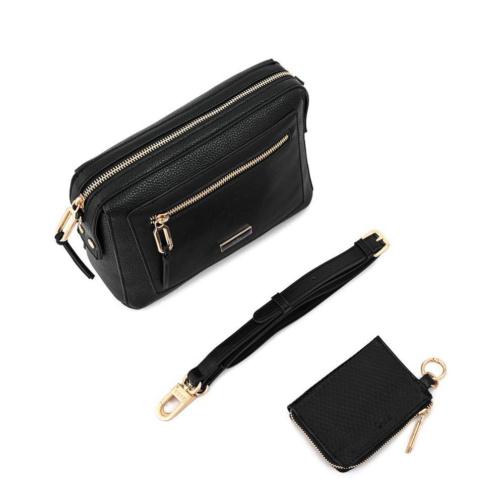 Cartera bandolera mediana zia negro-4