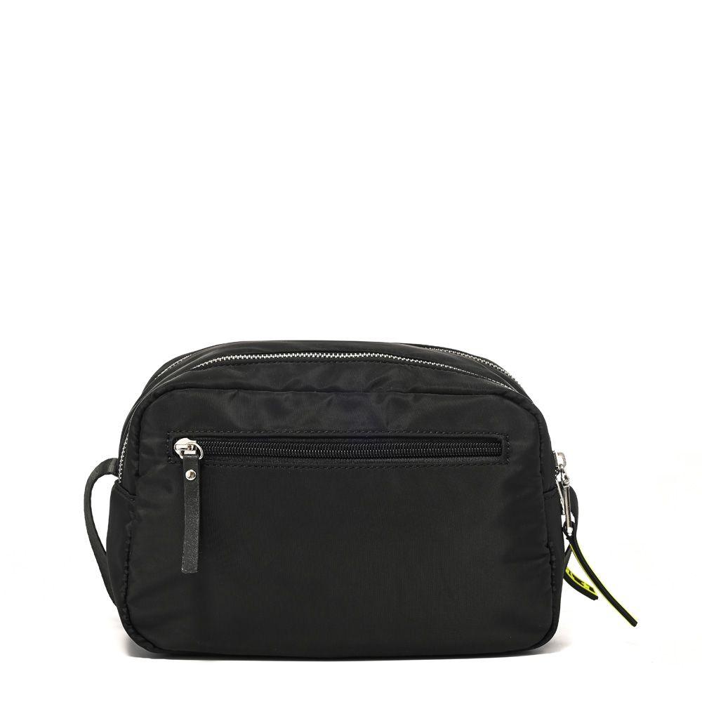 Cartera bandolera mediana puffy negro-2