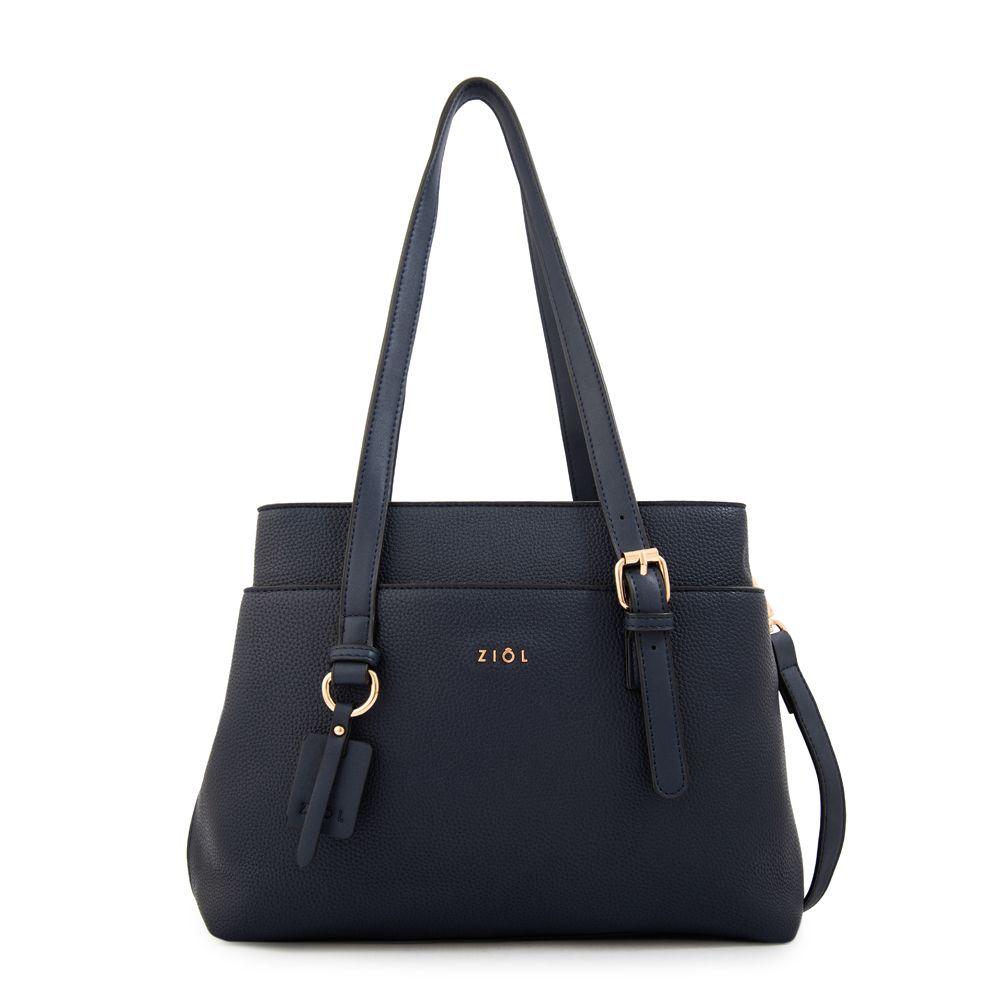 Cartera tote ludovica mediana azul oscuro-0