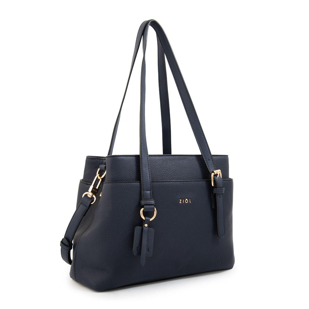 Cartera tote ludovica mediana azul oscuro-1