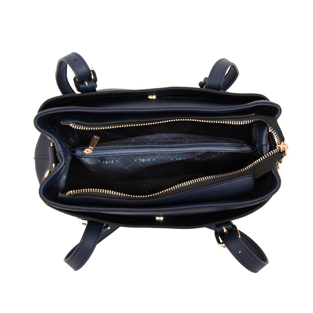 Cartera tote ludovica mediana azul oscuro-3