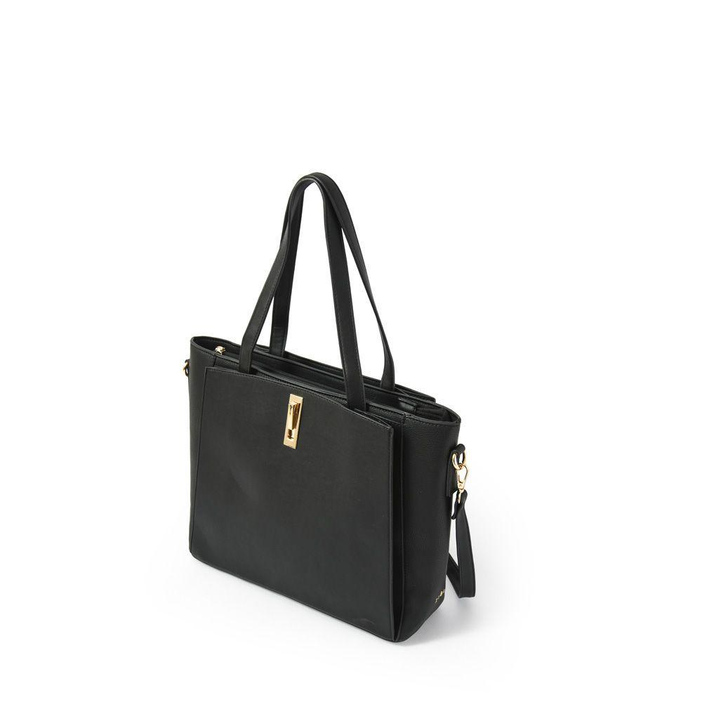 Jesusa Cartera Tipo Dos Asas Tres Divisiones Negro-1