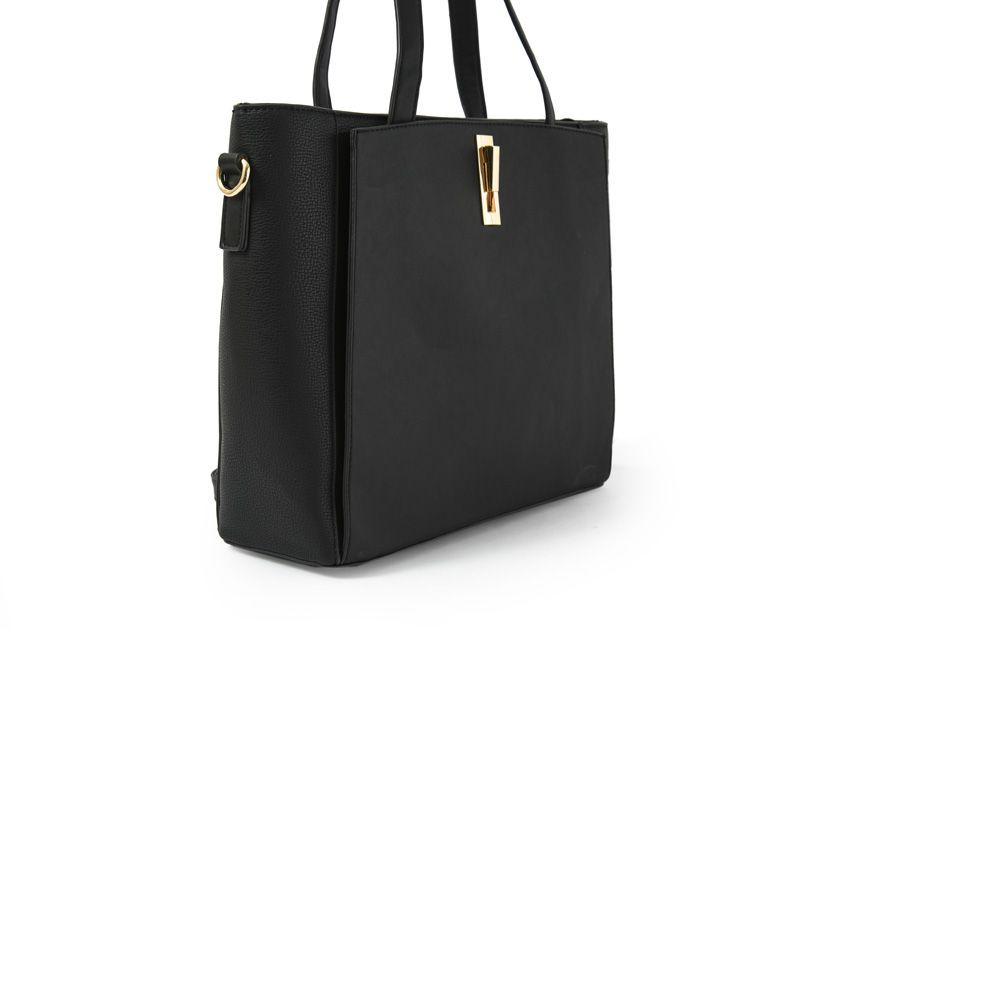 Jesusa Cartera Tipo Dos Asas Tres Divisiones Negro-2