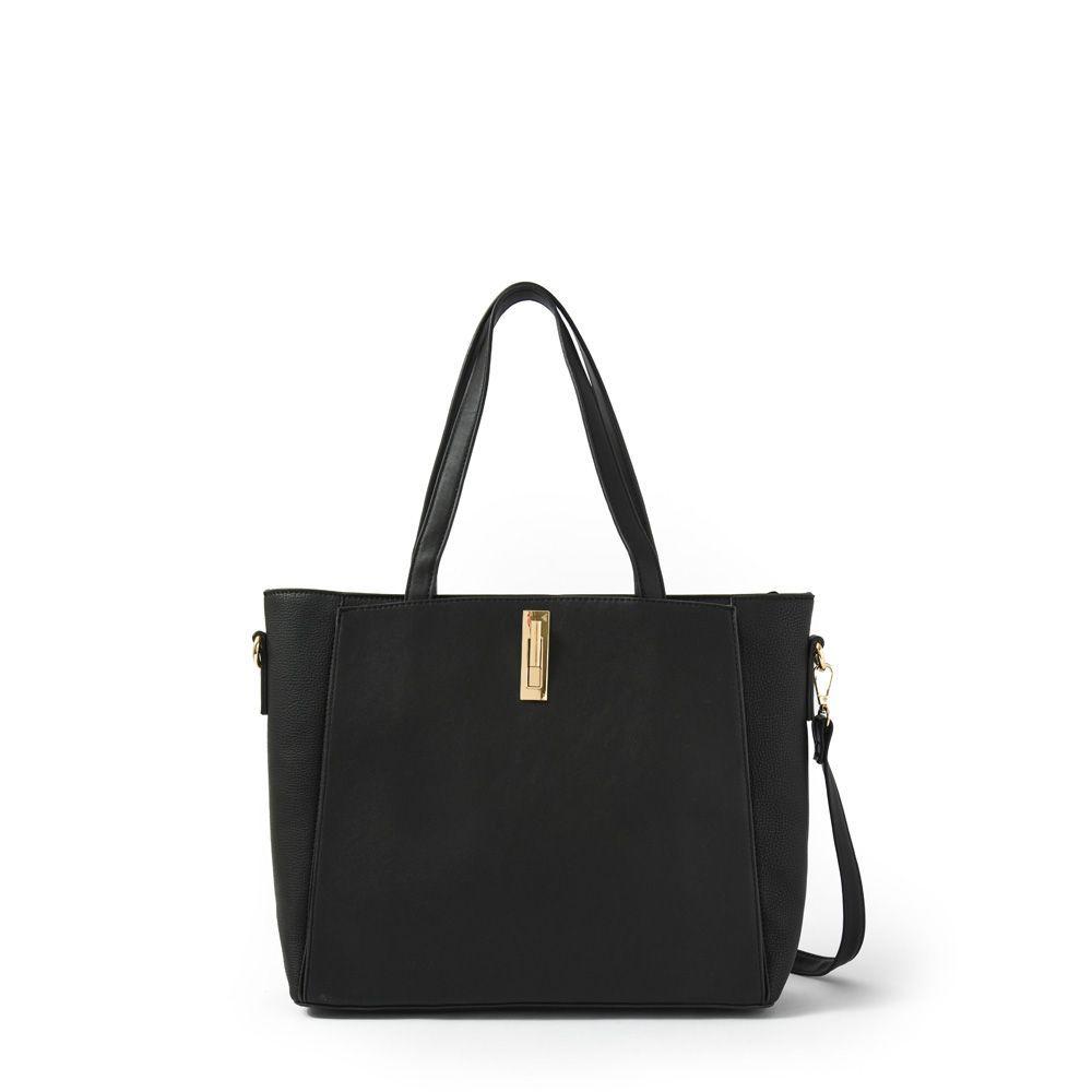 Jesusa Cartera Tipo Dos Asas Tres Divisiones Negro-0