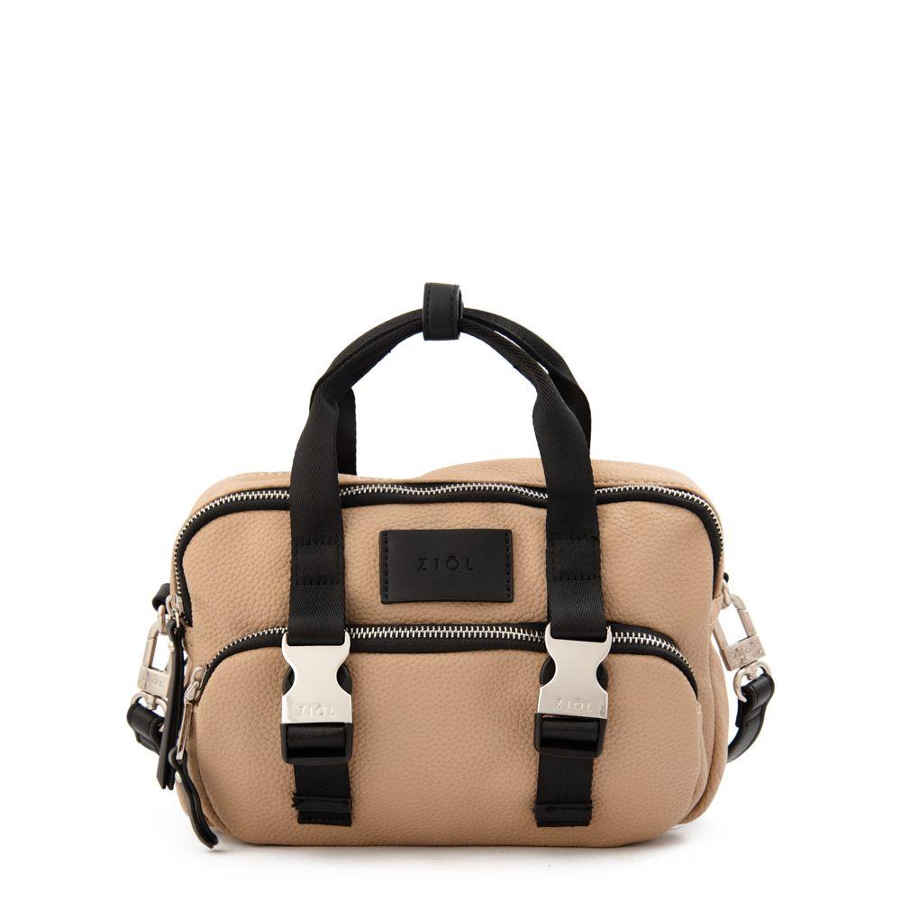 Cartera bandolera grande dorina beige-0