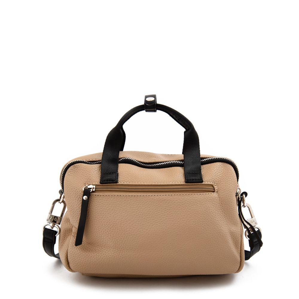 Cartera bandolera grande dorina beige-2