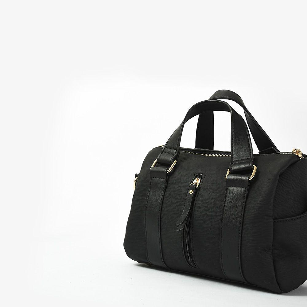 Cartera dos asas baul lilawi negro-2